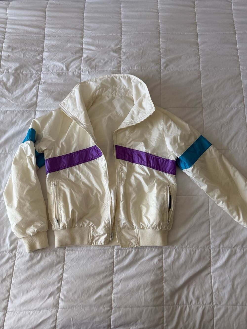 Tyrolia By Head Vintage Ski Jacket White Purple Size L